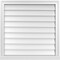 Ekena Millwork Vertical Surface Mount PVC Gable Vent w/ 2"W x 2"H , Brickmould Sill Frame, 30"W x 30"H GVPVE30X3003SN - alternate 1